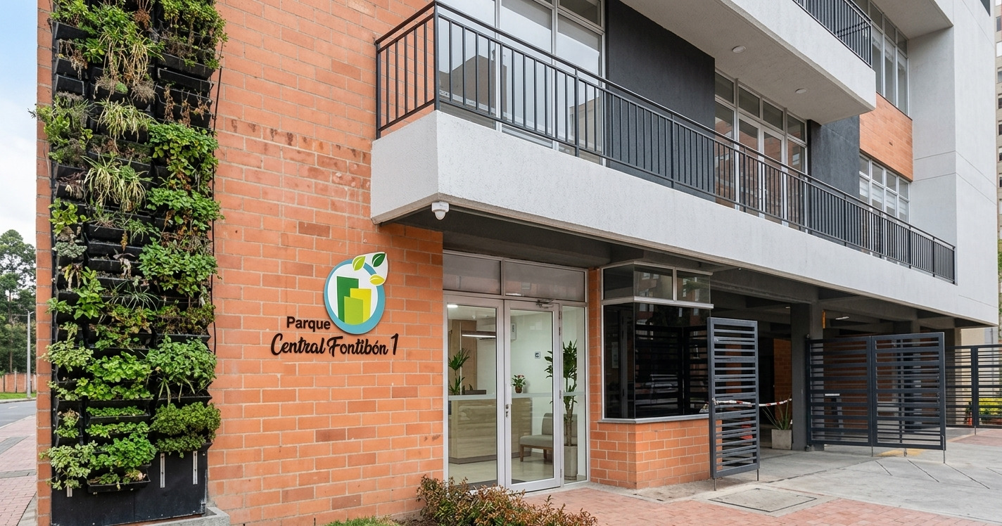 Entrada del conjunto Parque Central de Fontibón 1